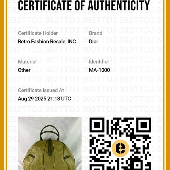 CHRISTIAN DIOR Vintage Green Ostrich Leather Double Saddle Bowler Made in Italy - Picture 15 of 17